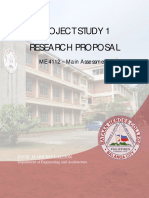 Project Study 1 Research Proposal: ME 4112 - Main Assessment