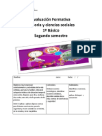 Evaluacion Formativa 1 Basico Historia II Semestre