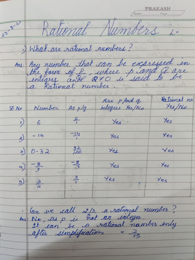 Understanding Rational Numbers | PDF