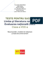 Limba Si Literatura Romana Pentru Evaluare Nationala 2021 - Clasa 8 - Florentina Samihaian, Sofia Dobra