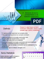 Elemente de Teoria Statisticii Si Probabilitatilor