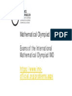 Exams International Mathematical Olympiad