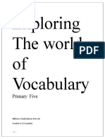 Exploring The World of Vocabulary