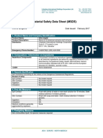 Material Safety Data Sheet (MSDS) Intra Liquid: 1. Product Name and Company Identification