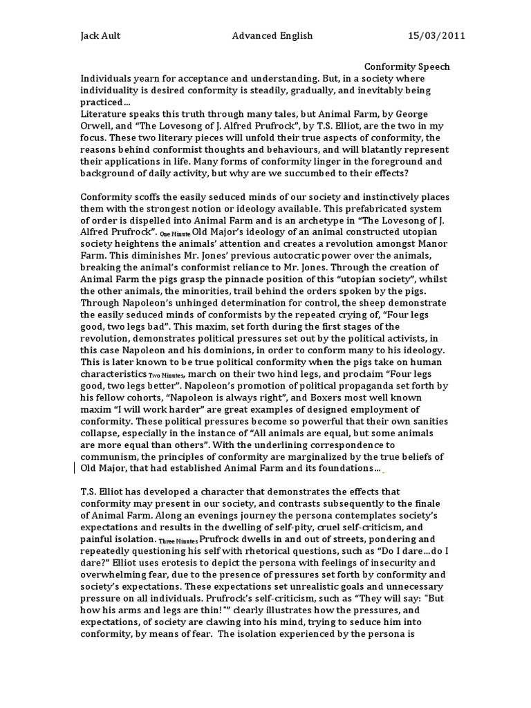 What is conformity image