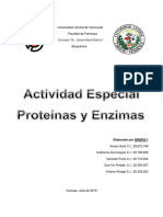 Actividad Especial Proteinas Y Enzimas Grupo 1