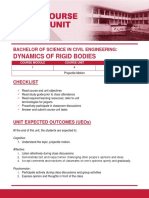 Dynamics of Rigid Bodies: Bachelor of Science in Civil Engineering