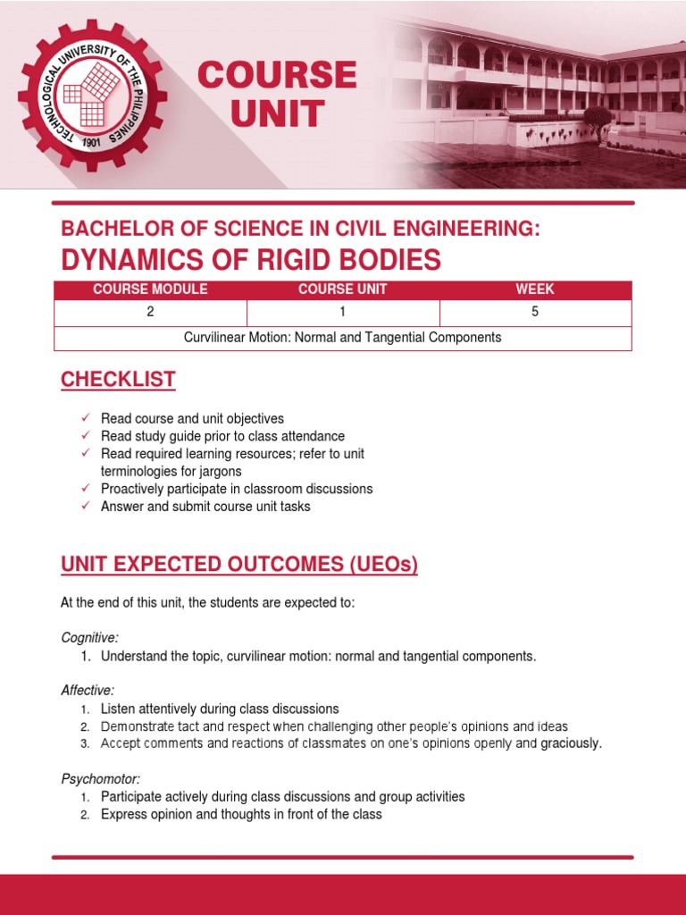 5 Curvilinear Motion Normal And Tangential Components Pdf
