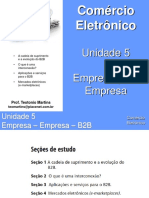 Unidade 5 - B2B - Comércio Eletrônico