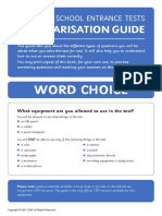 Word Choice Familiarisation