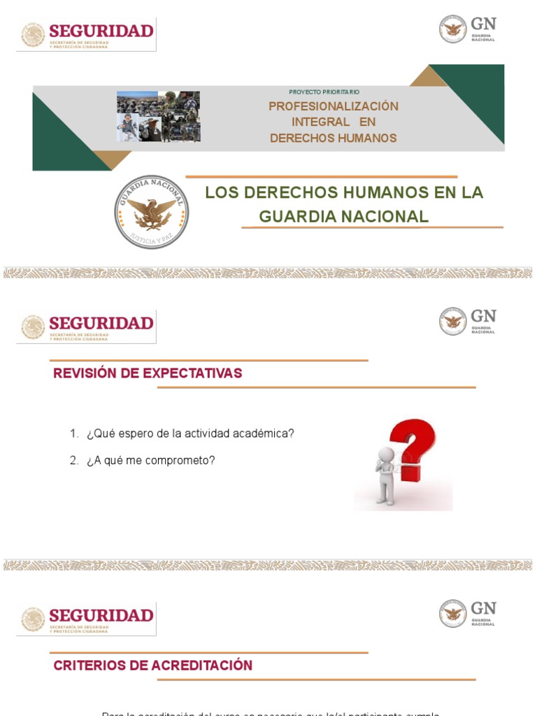 Módulo 1 Derechos Humanos en La Guardia Nacional | PDF | Discriminación