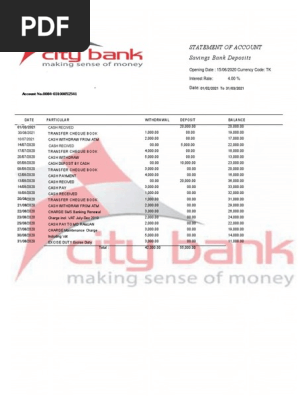 City Bank Statement (3)