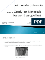 Case Study On Materials For Solid Propellant