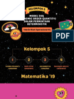 Kelompok 5 - EOQ Permintaan Deterministik - TRO 115