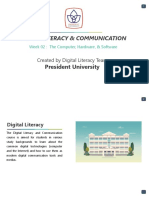Digital Literacy - Communication - Week 02 - Computer, Hardware, - Software