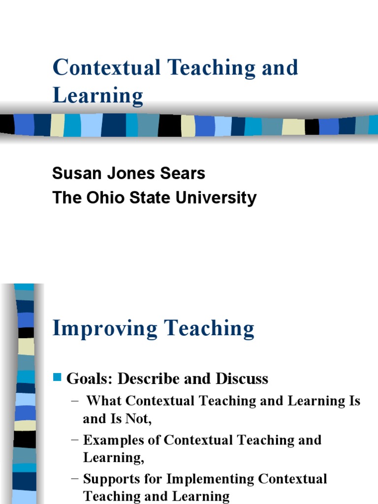 Contextual Teaching and Learning Guide | PDF | Learning | Teachers