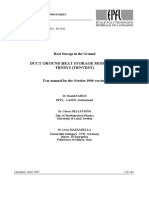 Duct Ground Heat Storage Model For Trnsys (TRNVDST)