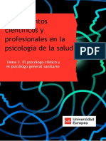 Psicólogo Clínico y Ps General Sanitario