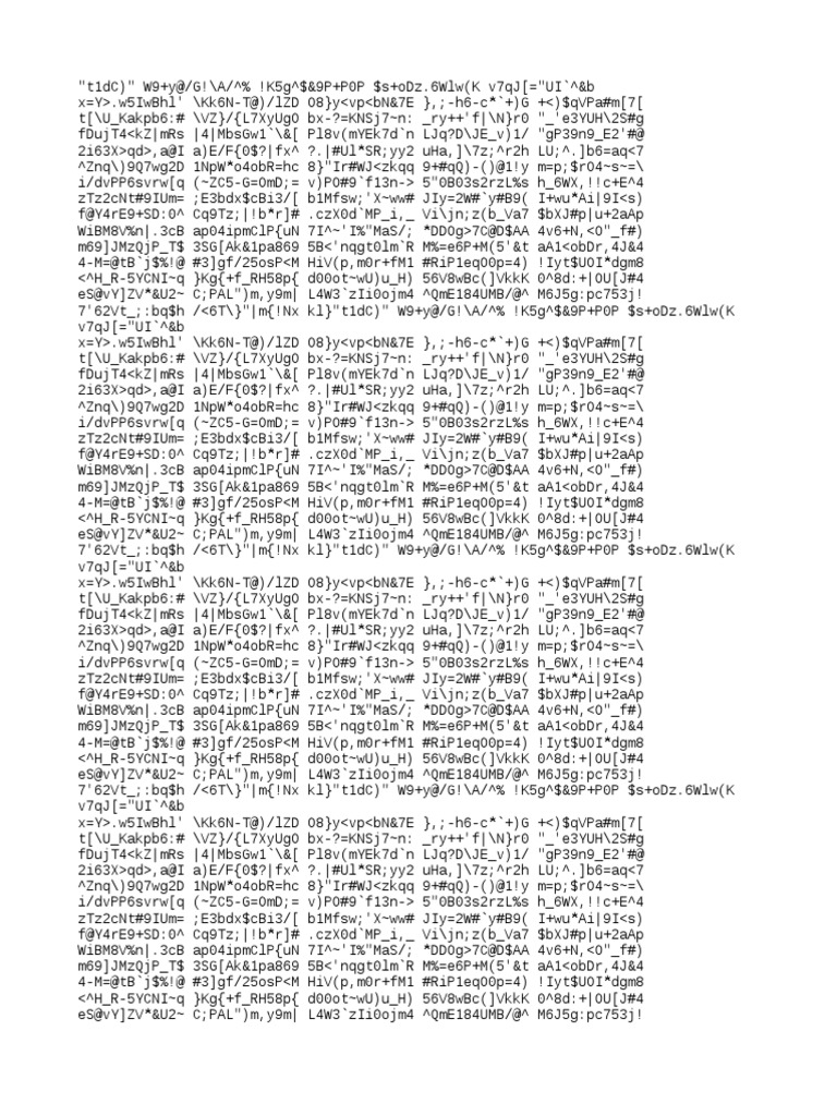 Encrypted Data String Analysis | PDF