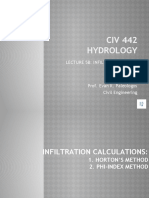 Lecture 5b Infiltration Horton Phi