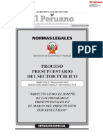 Directiva Para El Diseño d Presupuest Por Resultadps