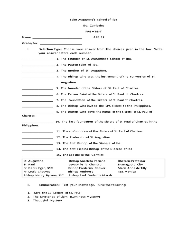 APE Pretest | PDF | Language Arts & Discipline | Foreign Language Studies