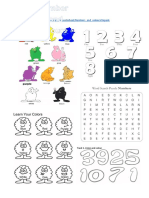 Numbers and Colours Worksheet With Listening Tasks Fun Activities Games 118741