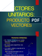 Vectores Unitarios. Producto de Vectores