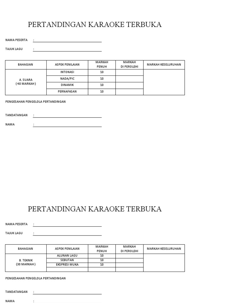 Borang Hakim Basikal Berhias