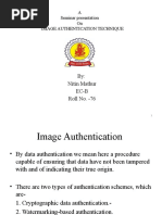 Download IMAGE AUTHENTICATION TECHNIQUES by Nitin Mathur SN52693017 doc pdf