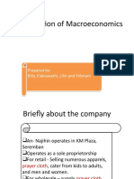 Presentation of Macroeconomics: Prepared By: Billy, Elakiawathi, Lilin and Febriani