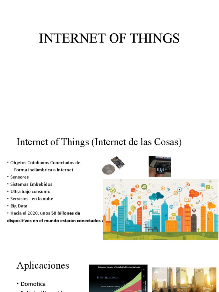 Internet de las Cosas: Oportunidades y Aplicaciones | PDF | Internet de ...