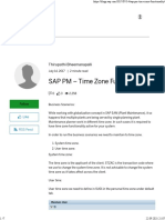 SAP PM - Time Zone Functionality SAP Blogs