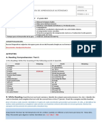 Activities A. Reading Comprehension: Text 1: Identificacion de La Guia #02 2P 8° Grado 2021