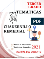3° MATEMATICAS- CUADERNILLO  REMEDIAL - DOCENTE