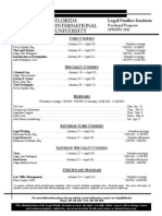 Spring 2011 Schedule