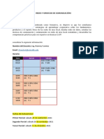 PROGRAMA DE LA MATERIA - Redes y servicios de Comunicación I