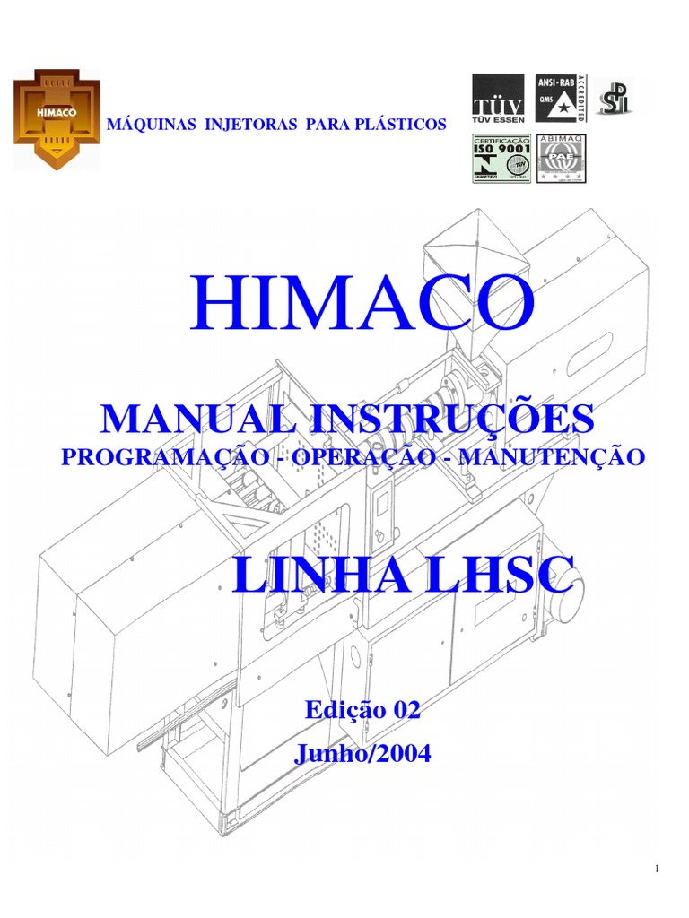 Manual da Injetora Himaco LHSC | PDF | Controlador lógico programável ...