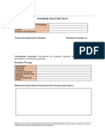 Modelo de Informe Psicotécnico