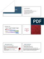 Red Blood Cells (Erythrocyte) : Lecture Outlines