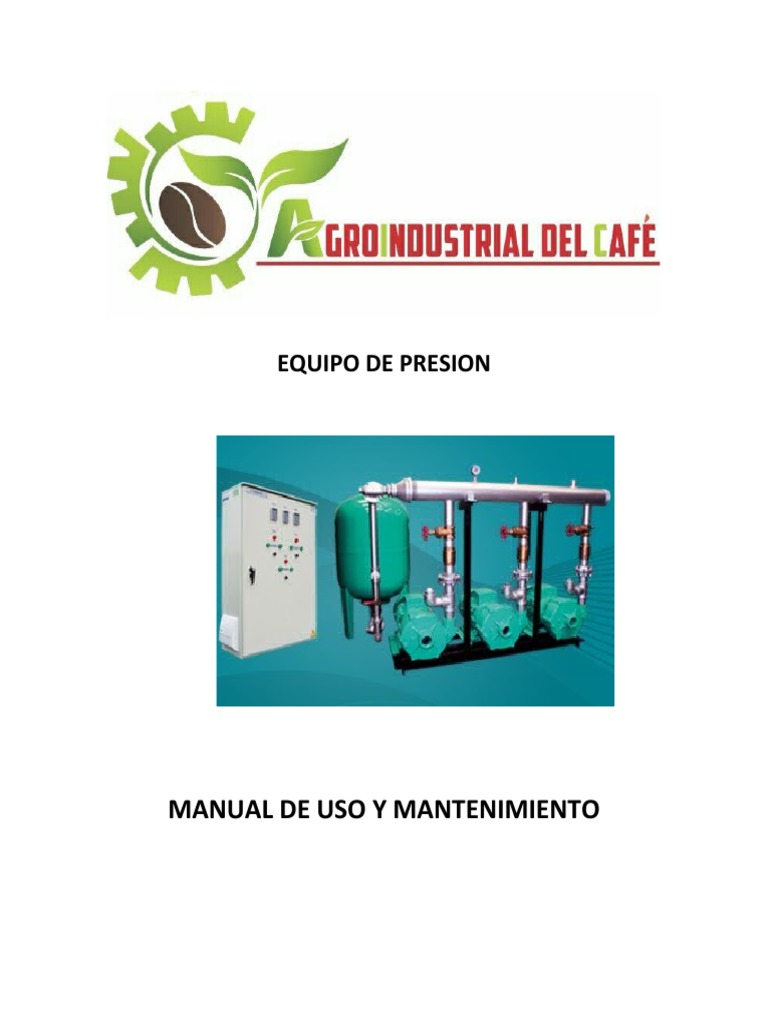 Manual Equipos De Presion Pdf Bomba Bienes Manufacturados