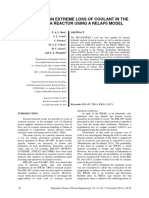 Analysis of An Extreme Loss of Coolant in The Ipr-R1 Triga Reactor Using A Relap5 Model