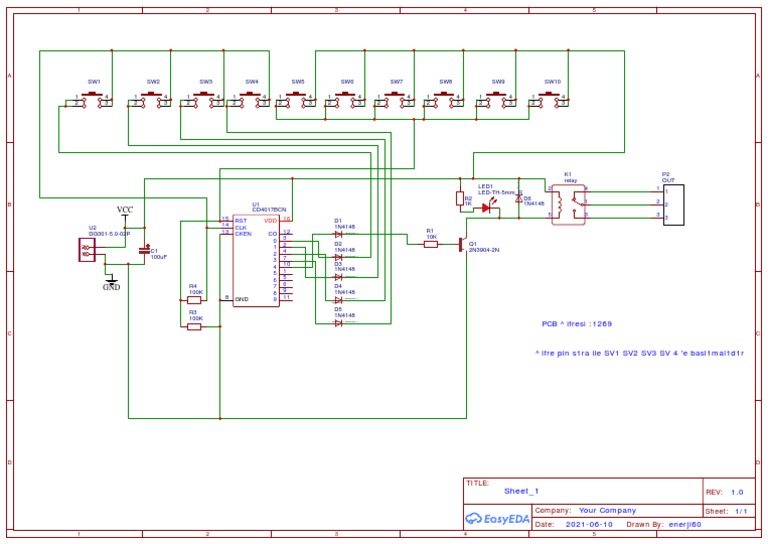 SW1 SW2 SW3 SW4 SW5 SW6 SW7 SW8 SW9 SW10: PCB Ifresi:1269 | PDF