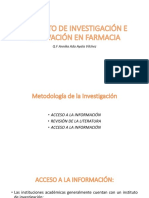 Cuarta Clase - Proyecto de Investigacion e Innovacion en Farmacia