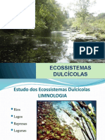 Ecossistemas dulcícolas: lagos, rios e açudes