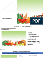 Alimentos-Primer Grado Secuencia Didàctica. Por Realimentar