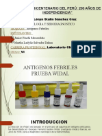 Antigenos Febriles en Porta y Tubo