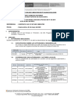 Informe de Trabajo Del Mes de Abril 2021. Kevin Lazo Cañete. Gestor de Campo.