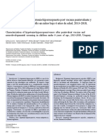 Caracterización de La Hipotonía-Hiporrespuesta Post Vacuna Pentavalente y Tamizaje Del Neurodesarrollo en Niños Bajo 6 Años de Edad, 2013-2018, Uruguay