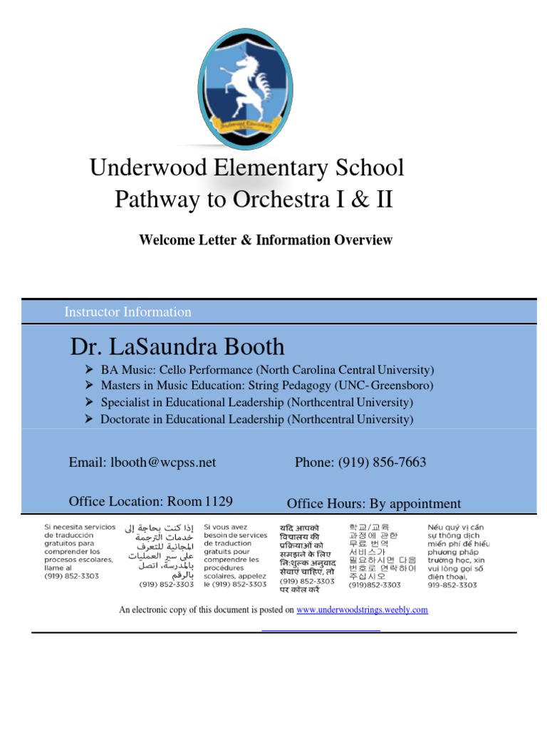 Pathway to Orchestra Program Overview | PDF